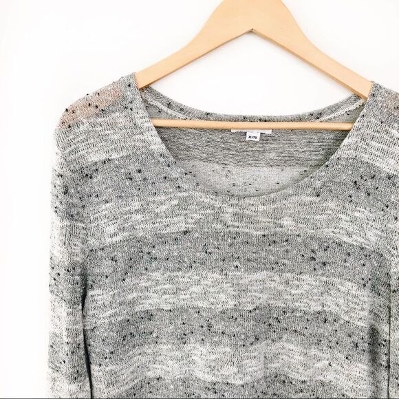 (3/$15) 𝅺alfred sung  knit striped sweatshirt - Picture 2 of 4